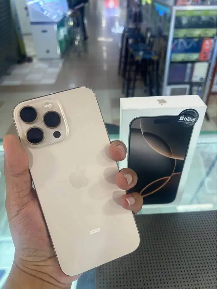 Iphone 16 Promax 256 IBOX (Dessert) Garansi april 2026