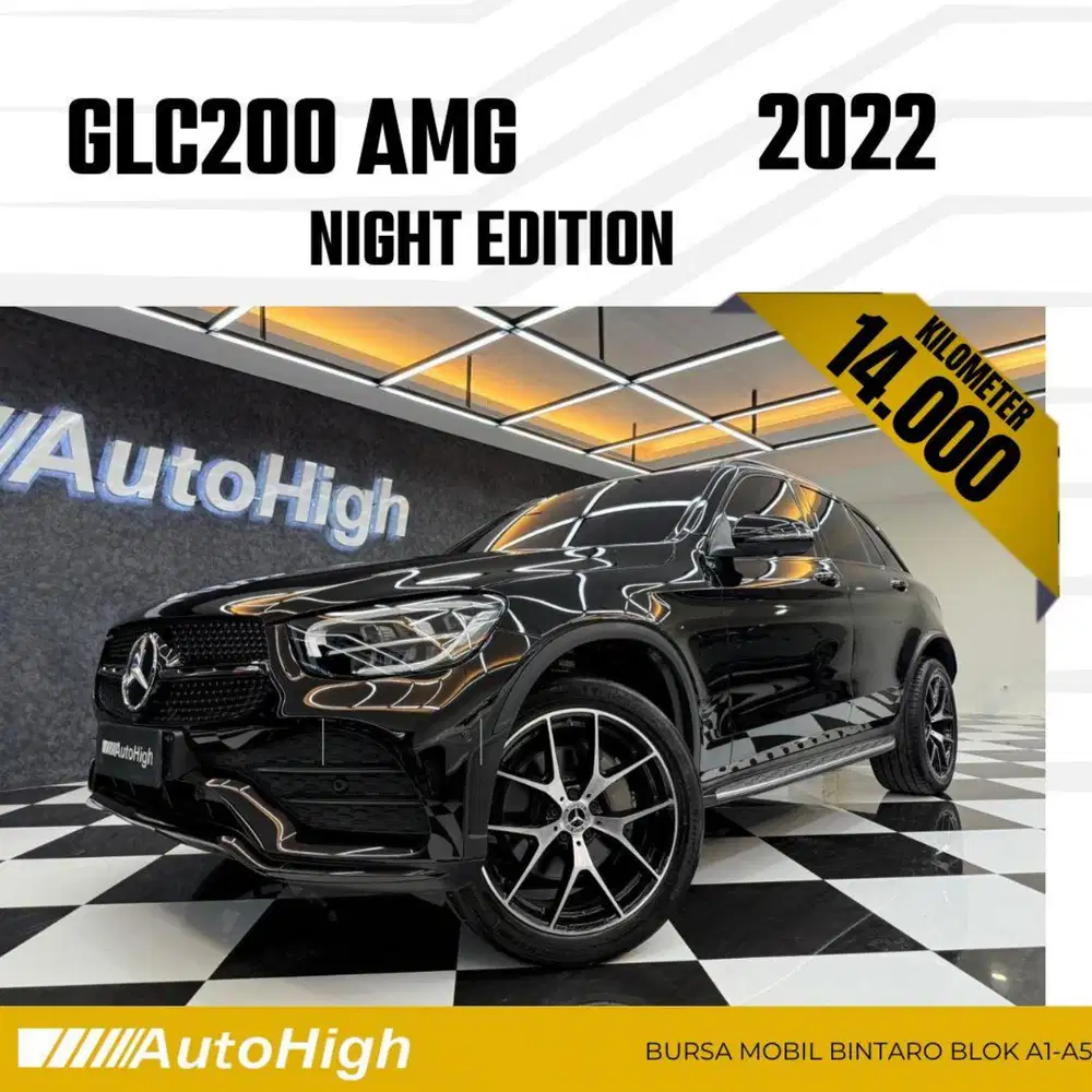 DP10% [Km14.000] GLC200 AMG 2022 Black / GLC 200 Reg 2021 #AUTOHIGH