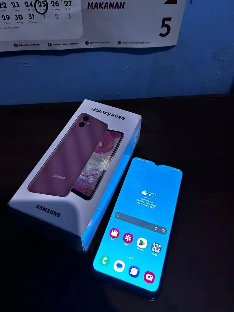 Dijual cepat hp samsung fullset siap pake mulusss