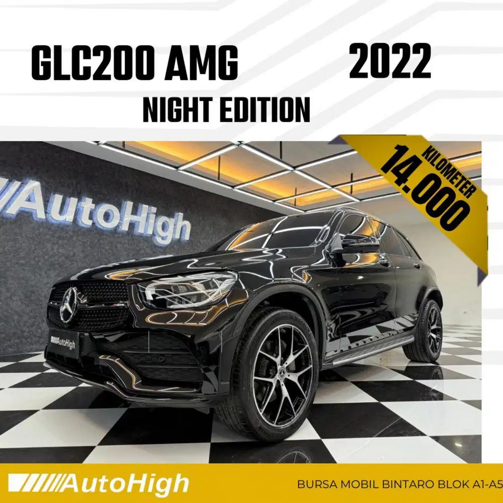 DP10% [Km14.000] GLC200 AMG 2022 Black / GLC 200 Reg 2020 #AUTOHIGH
