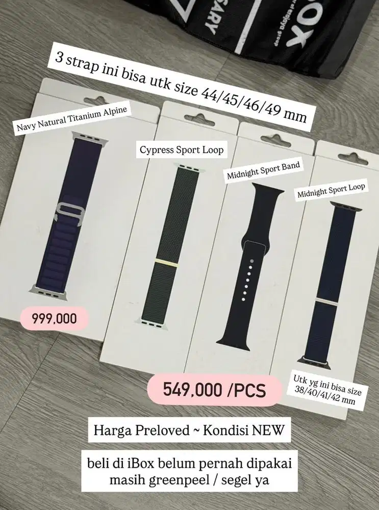 NEW Apple Watch Strap Alpine Loop , Sport Loop and Sport Band