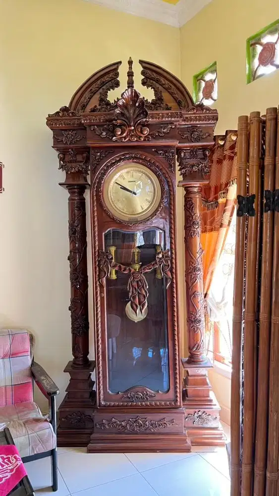 Jam Dinding Kayu jati