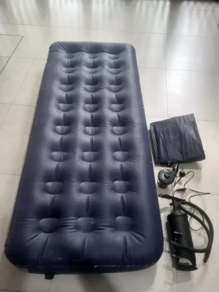 Kasur Angin Double Bed Hitam Bekas – Kondisi Bagus