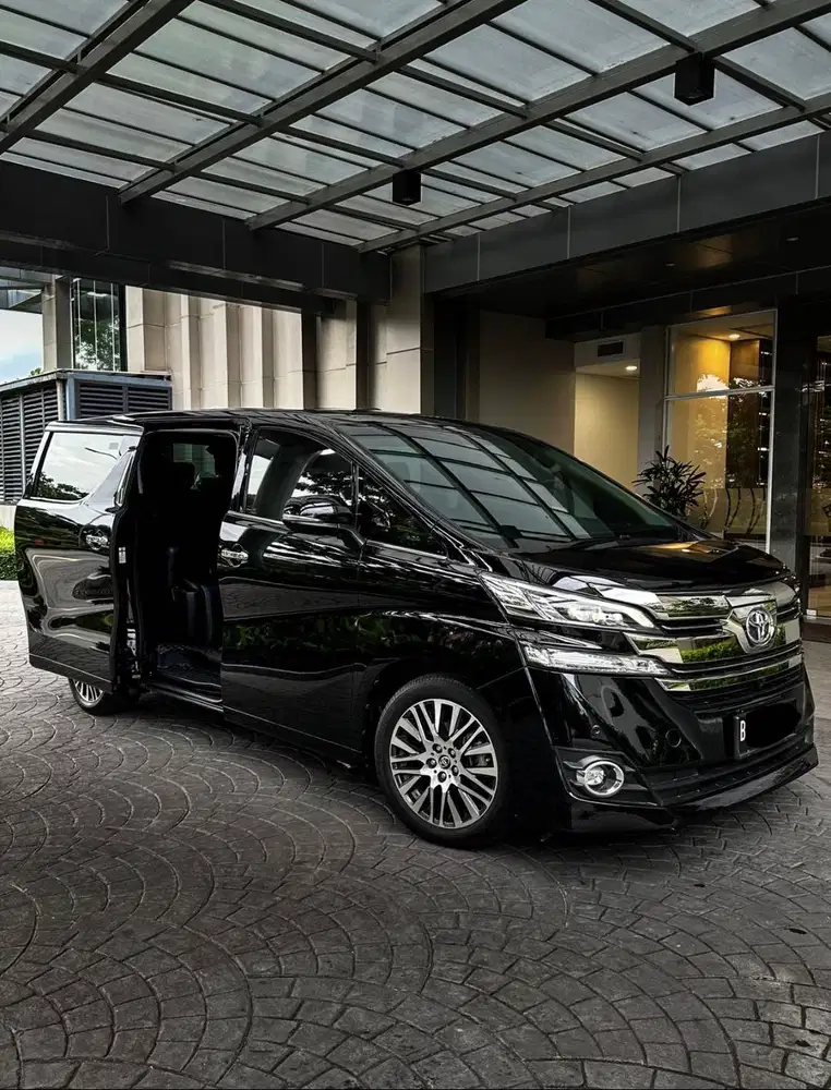 Toyota Vellfire G 2.5 ATPM 2016 Hitam Black 2017 2015 dijual Cepat Bu