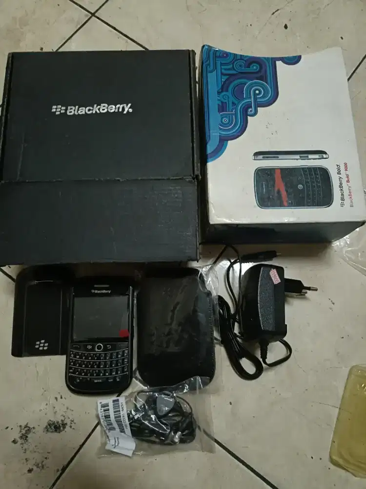 Murah blackberry bold hitam mulus full set