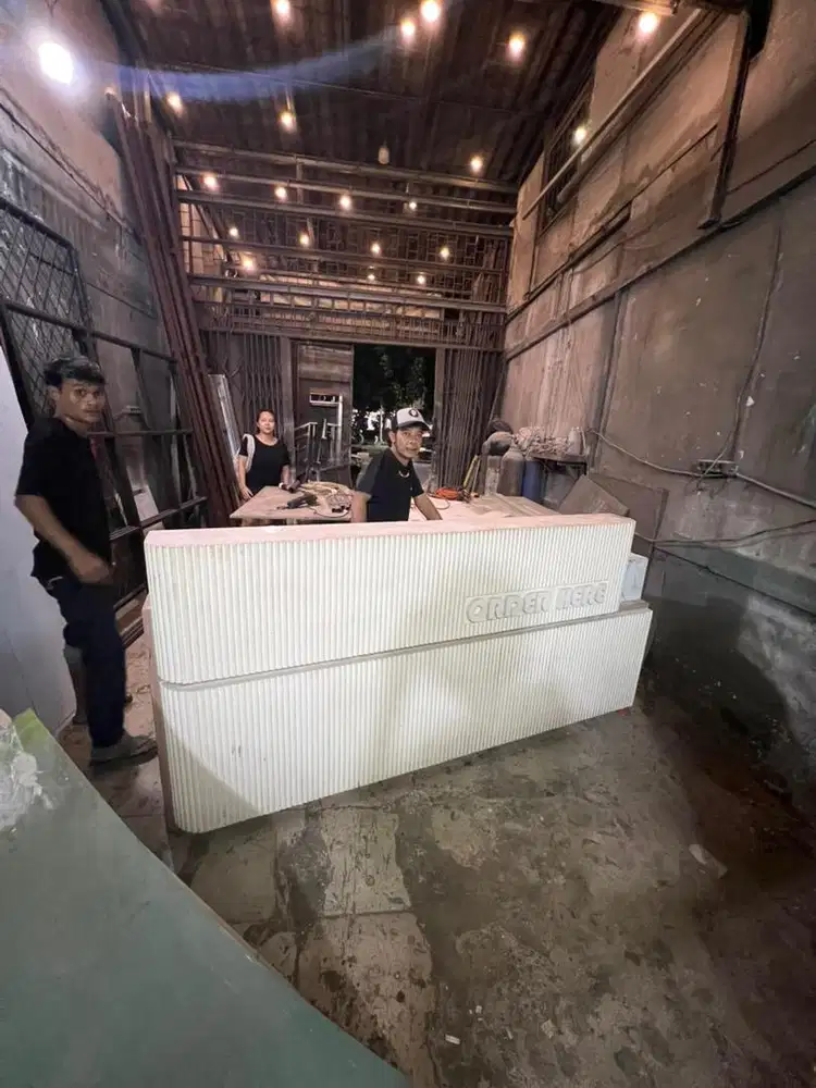 meja kasir kopi coffee shop bekas bagus cabinet cashier scandinavian