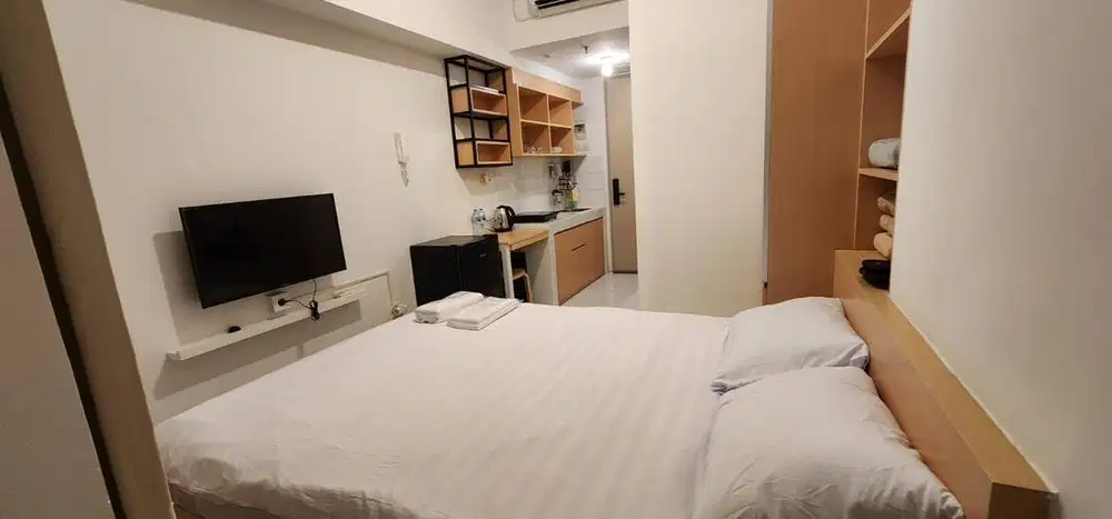 Disewakan harian apartemen tokyo riverside pik 2 tipe studio