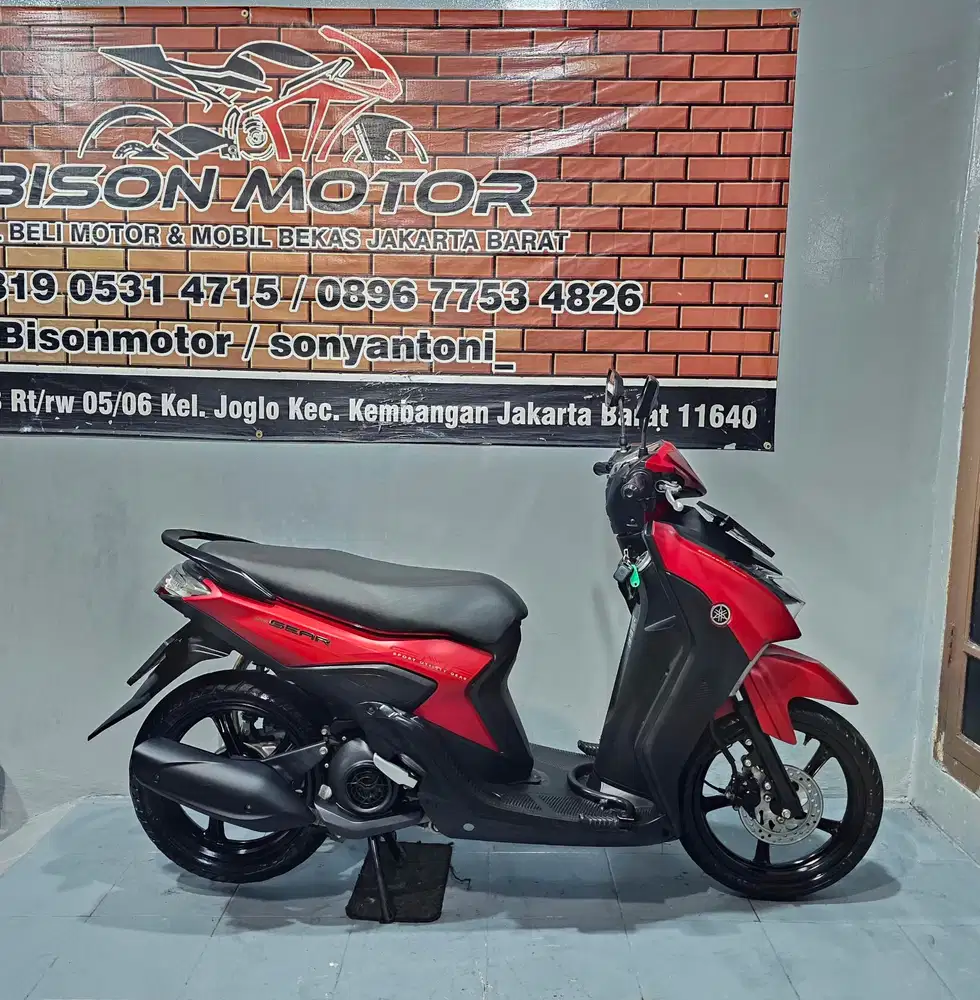 YAMAHA MIO GEAR S SSS 125 LED HAZARD TAHUN 2022 MEWAH MERAH