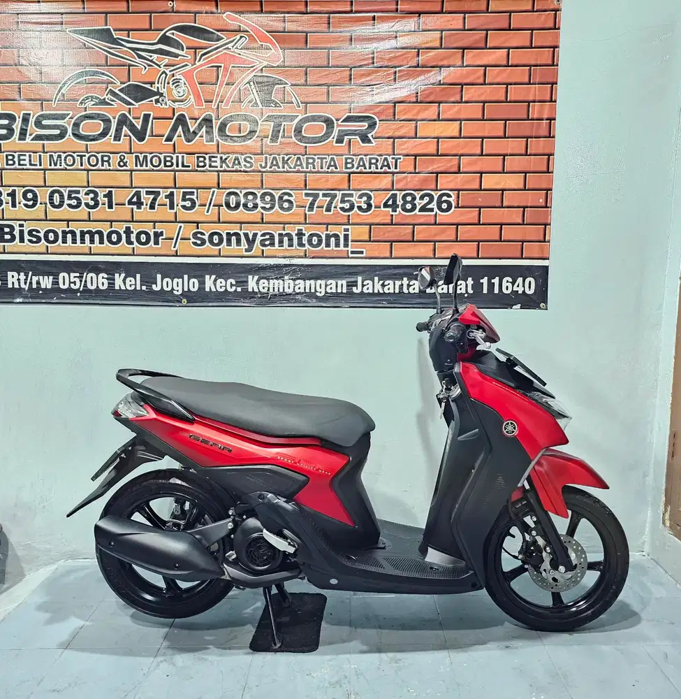 YAMAHA MIO GEAR S 125 SSS LED HAZARD TAHUN 2023 MEWAH MERAH