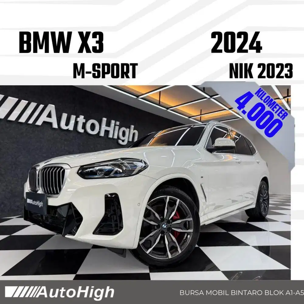 DP10% [Km4.000] X3 M-Sport 2023 White Reg 2022 #AUTOHIGH