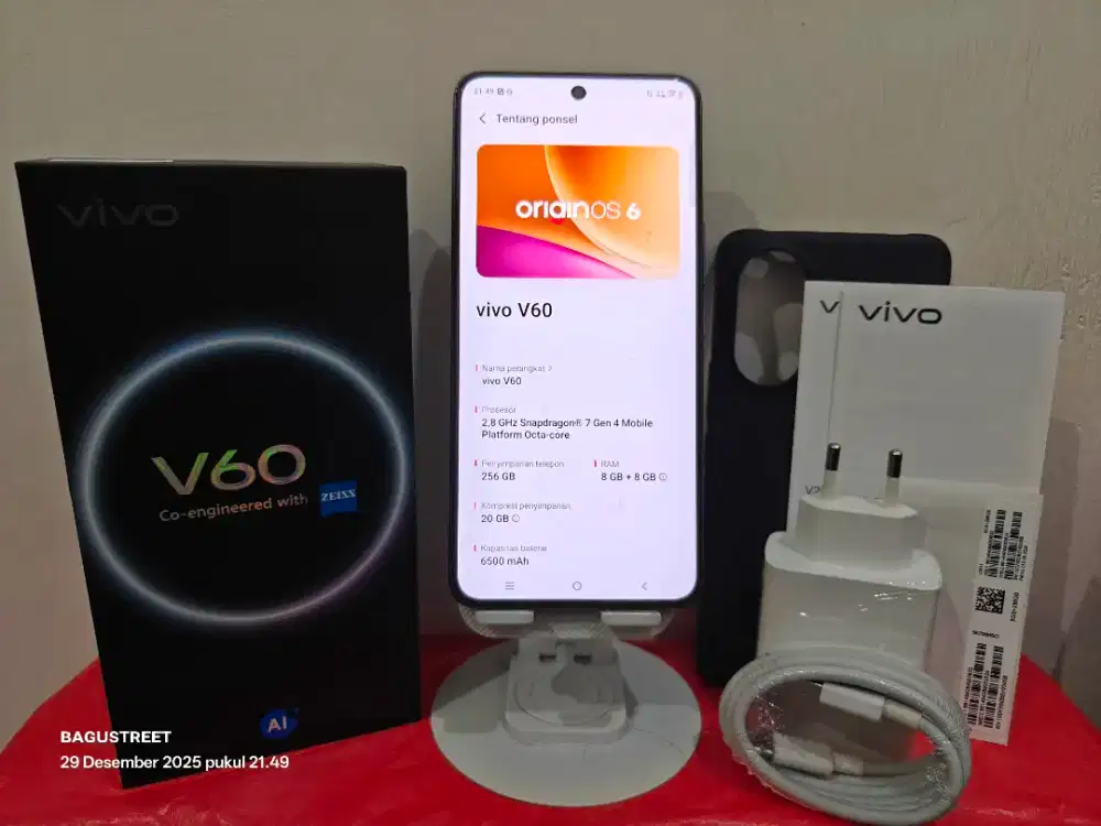 VIVO V60 5G 8/256 GREY (LIKE NEW)