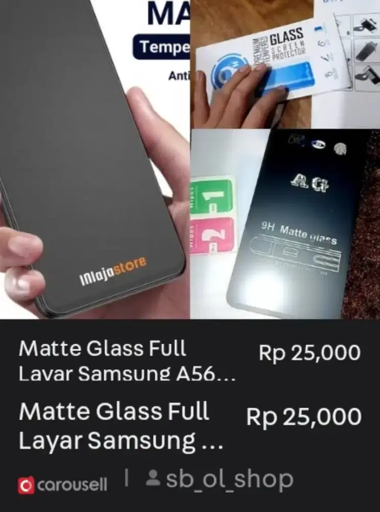 Matte Glass Full Layar Samsung A56 5G