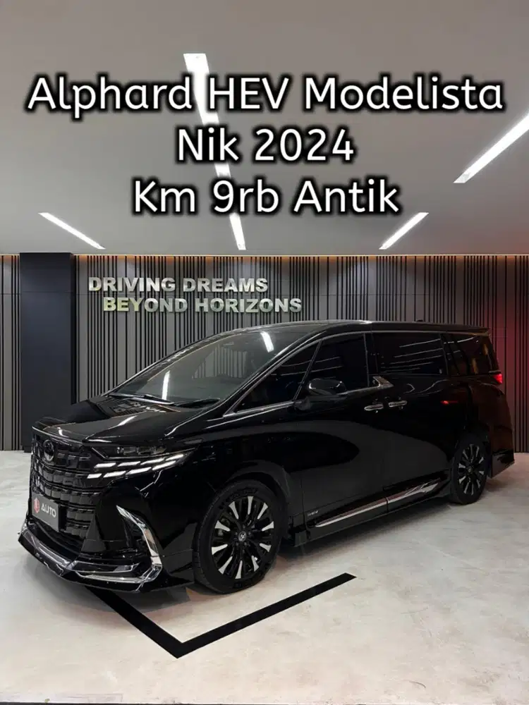 Alphard 2.5 HEV Hybrid Modelista 2025 Hitam Km9rb Nik 2024 B77BHS