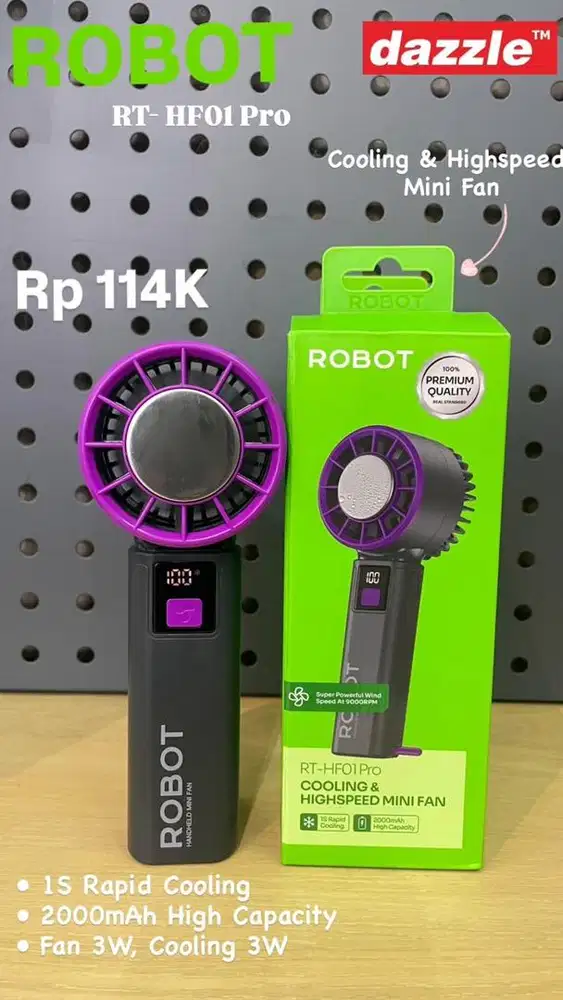 KIPAS PORTABEL ROBOT RT-HF01 PRO