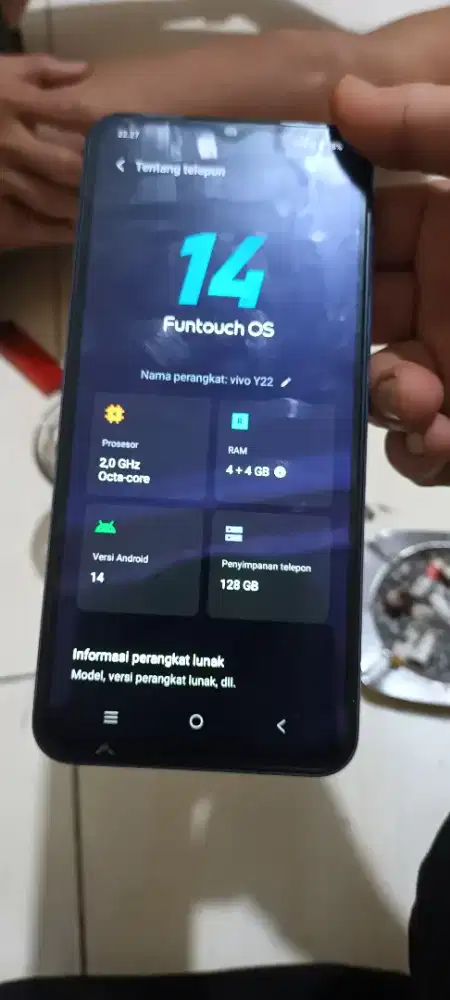 Sale vivo Y22 Ram 4+4 128GB nominus fullset