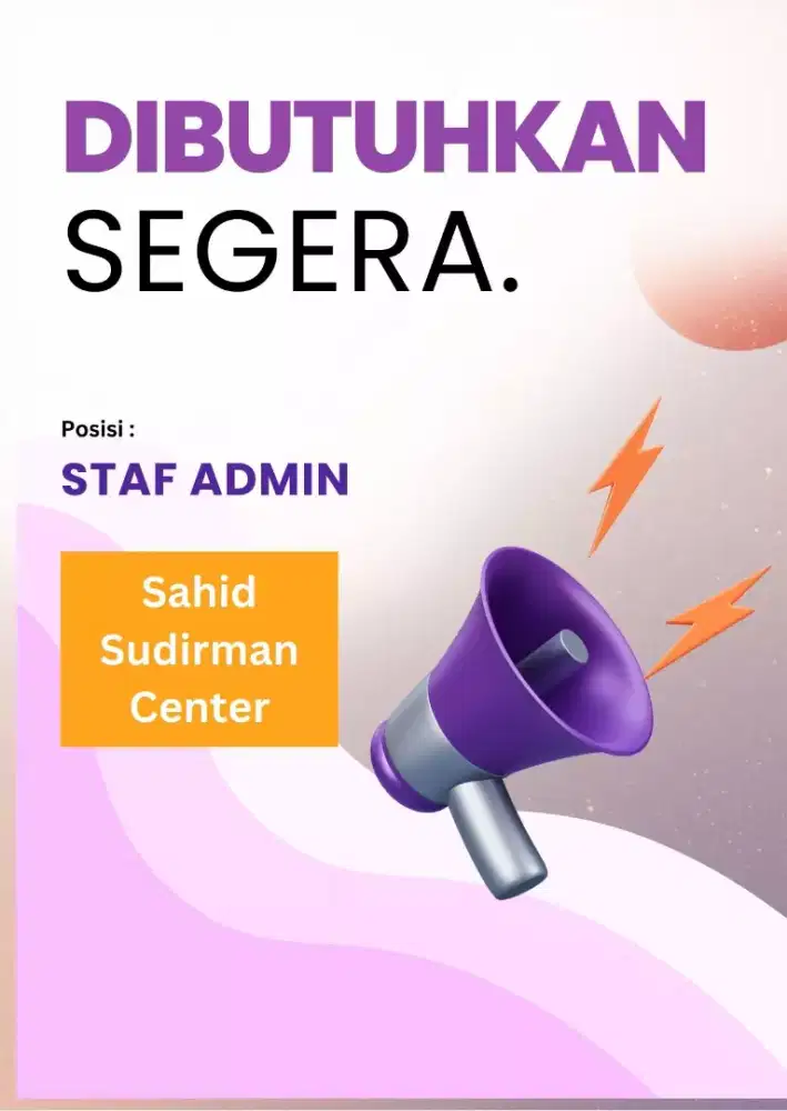 Loker Pekerjaan Staff Admin