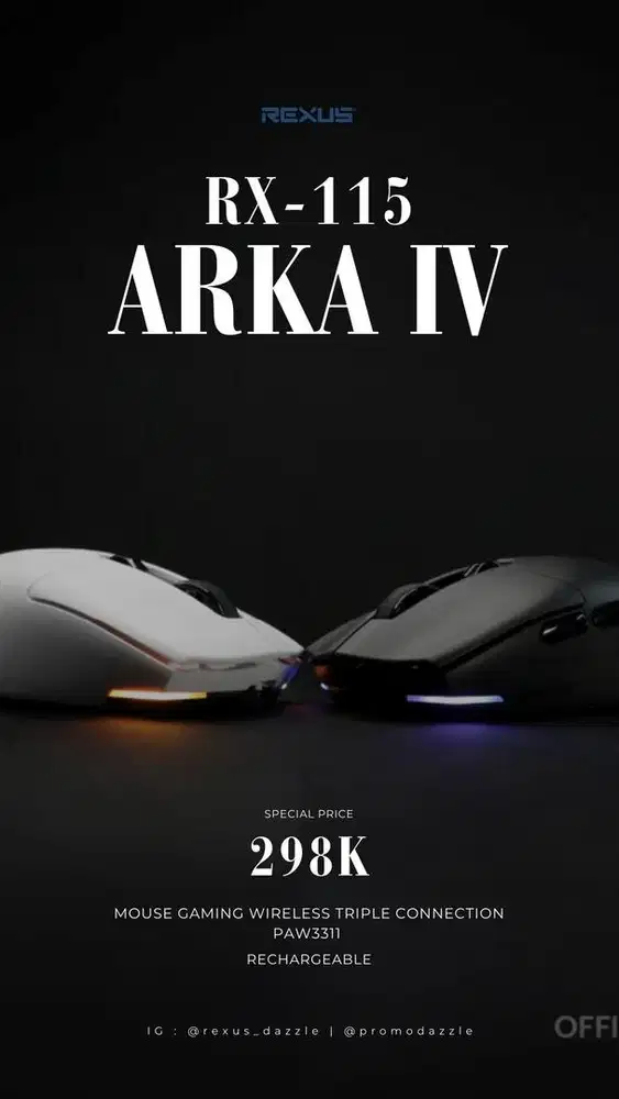 Rexus Mouse gaming arka IV