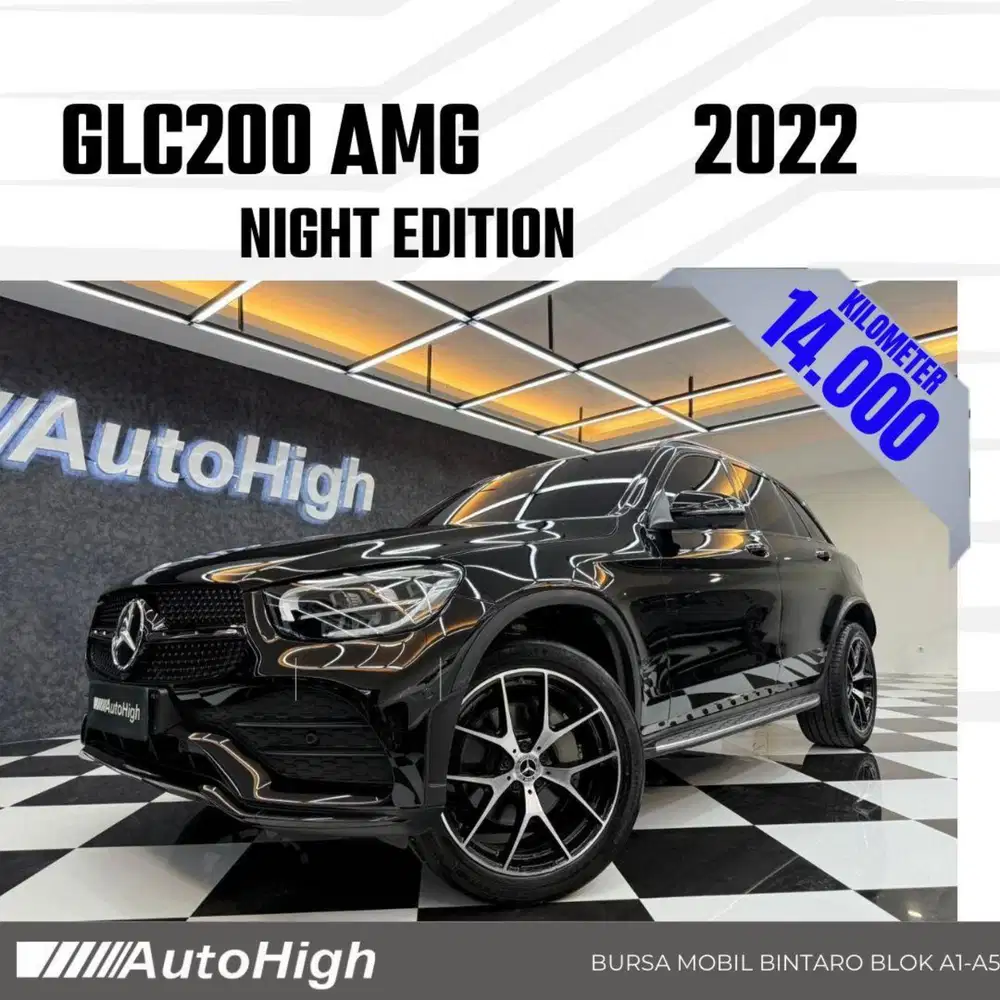 DP10% [Km14.000] GLC200 AMG 2022 Black / GLC 200 Reg 2021 #AUTOHIGH