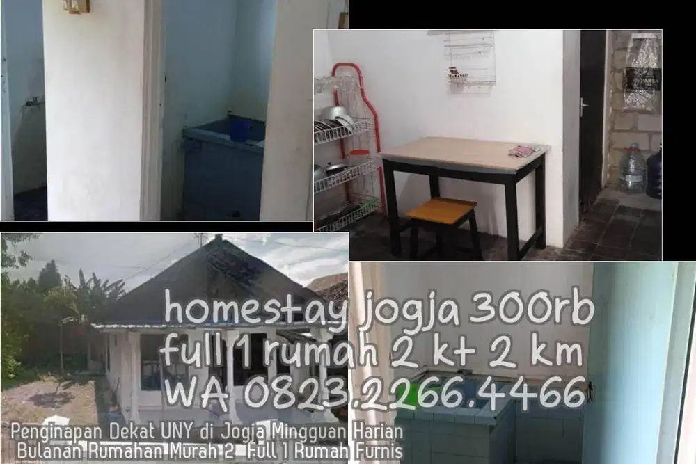 Penginapan Dekat UNY di Jogja Mingguan Harian Bulanan Rumahan Murah 2