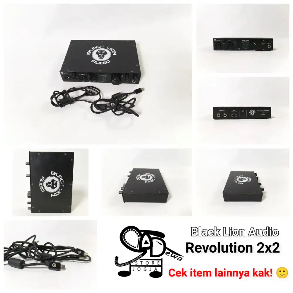 BLACK LION AUDIO REVOLUTION 2X2 SOUNDCARD 2 CHANNEL SOUND CARD TRACK