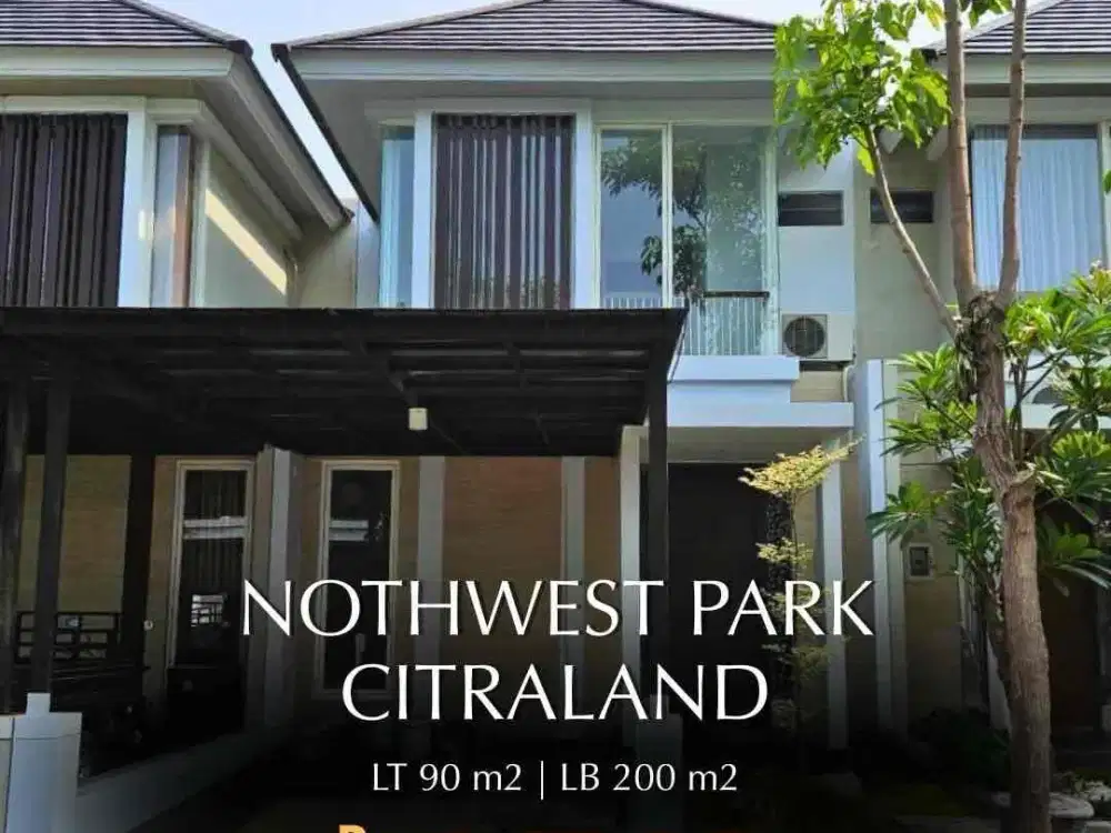 MURAH‼️Dijual rumah 3 lantai norh west park citraland semi furnish