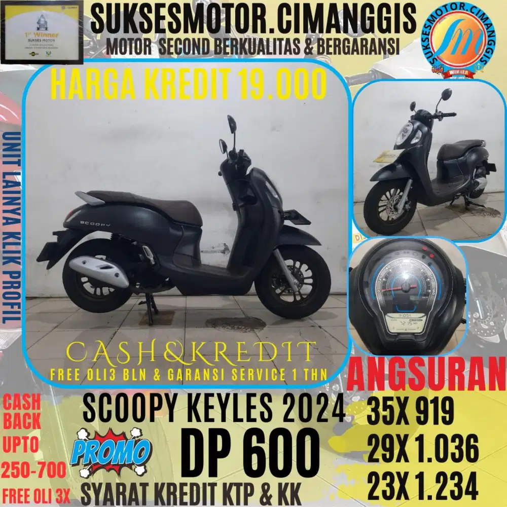 DP 600 SCOOPY PRESTIGE CASHBACK UPTO 700RB FREE OLI3BLN