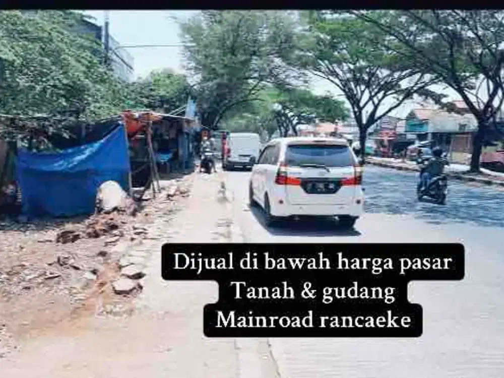 gudang rancaekek - cileunyi mainroad dijual di bawah harga pasar