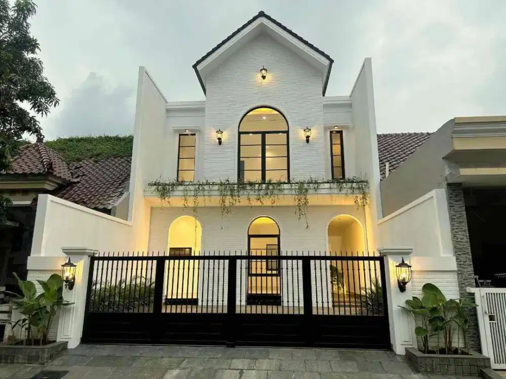 jual rumah baru gress purimas rungkut model colonial