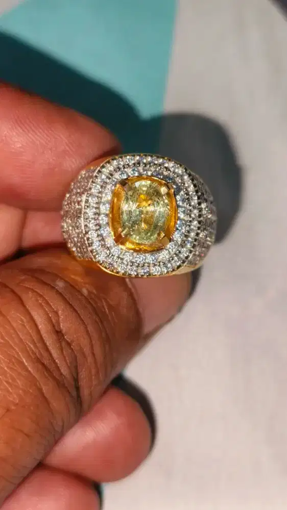 Green safir No heat plus serti