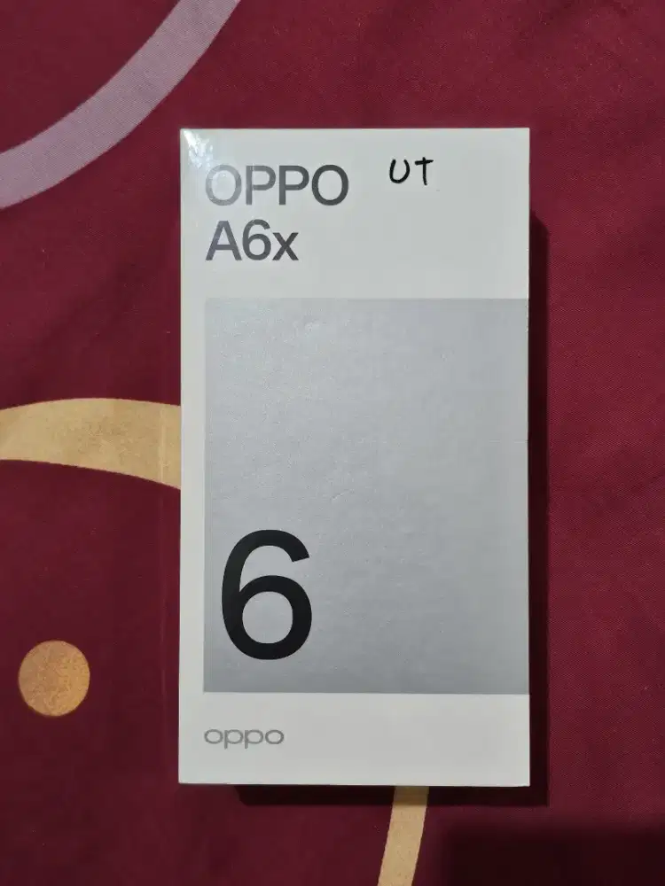 OPPO A6X 4+4/64 BARU SEGEL PLASTIKAN UNGU TUA
