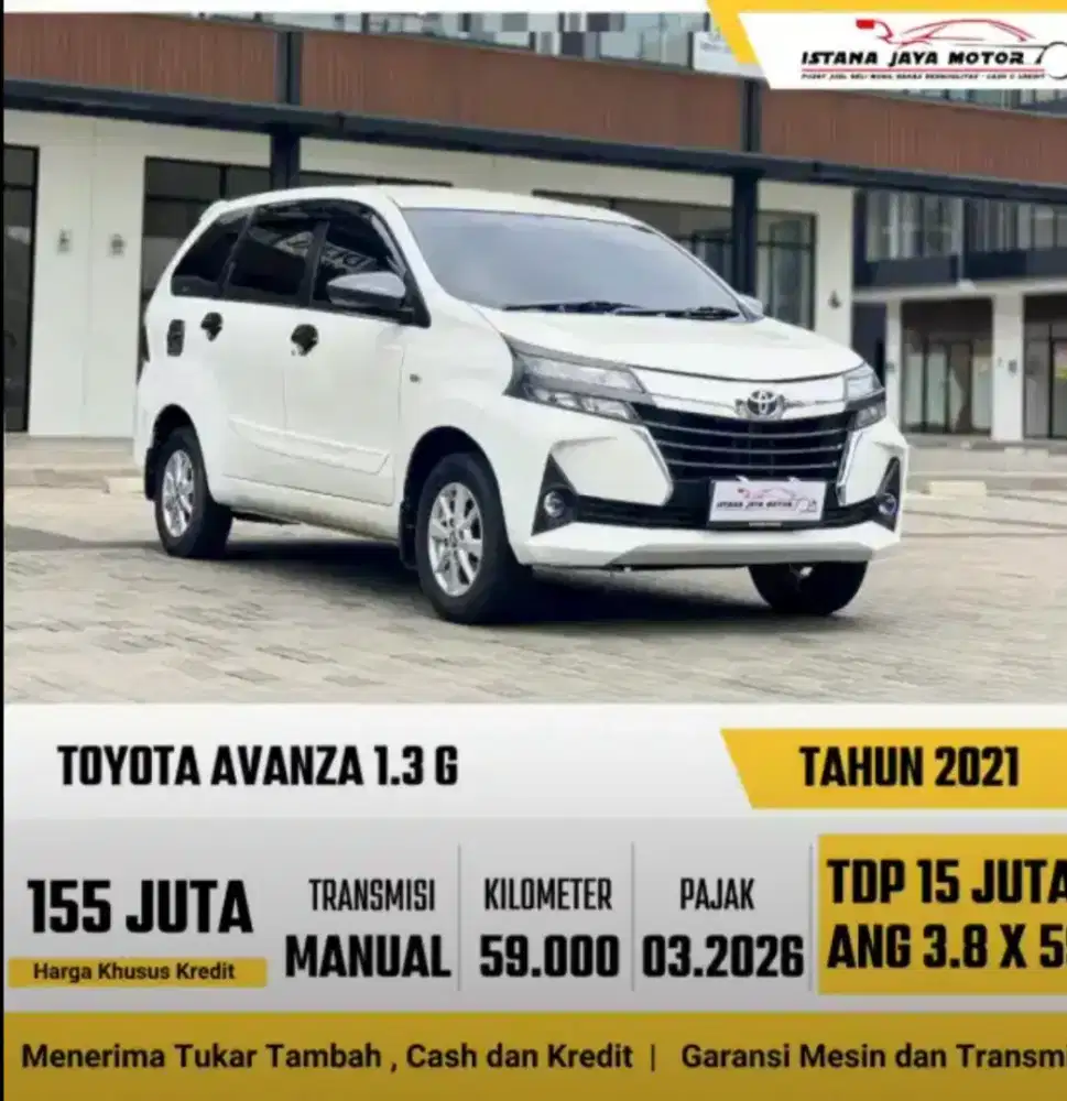 Toyota Avanza 1.3 G MT 2021