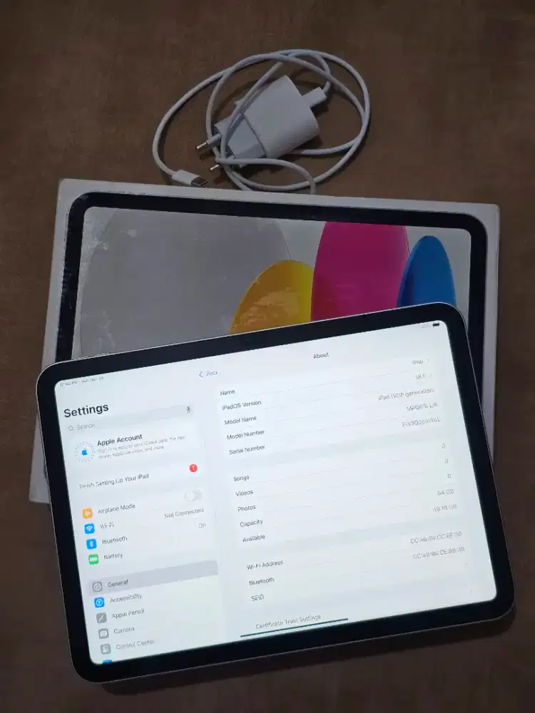 Ipad 10 64gb wifi silver