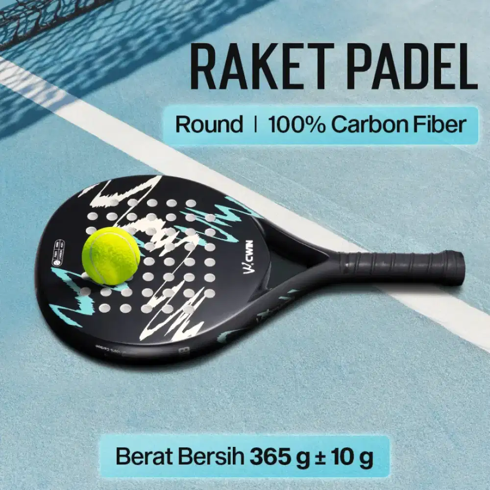 Raket padel baru  lengkap dengan sarung