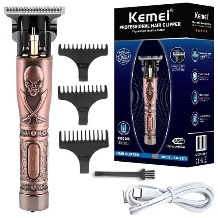 Kemei Alat Cukur Rambut KM 9370 Hair Trimmer Pencukur Kumis Jenggot