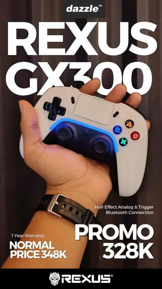 GAMEPAD REXUS GX300 GARANSI