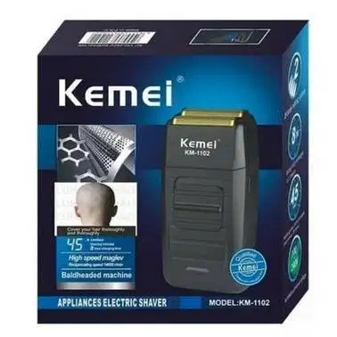 Alat Cukur Kumis Jenggot Botak Kemei KM-1102 Hair Shaver Trimmer 1102