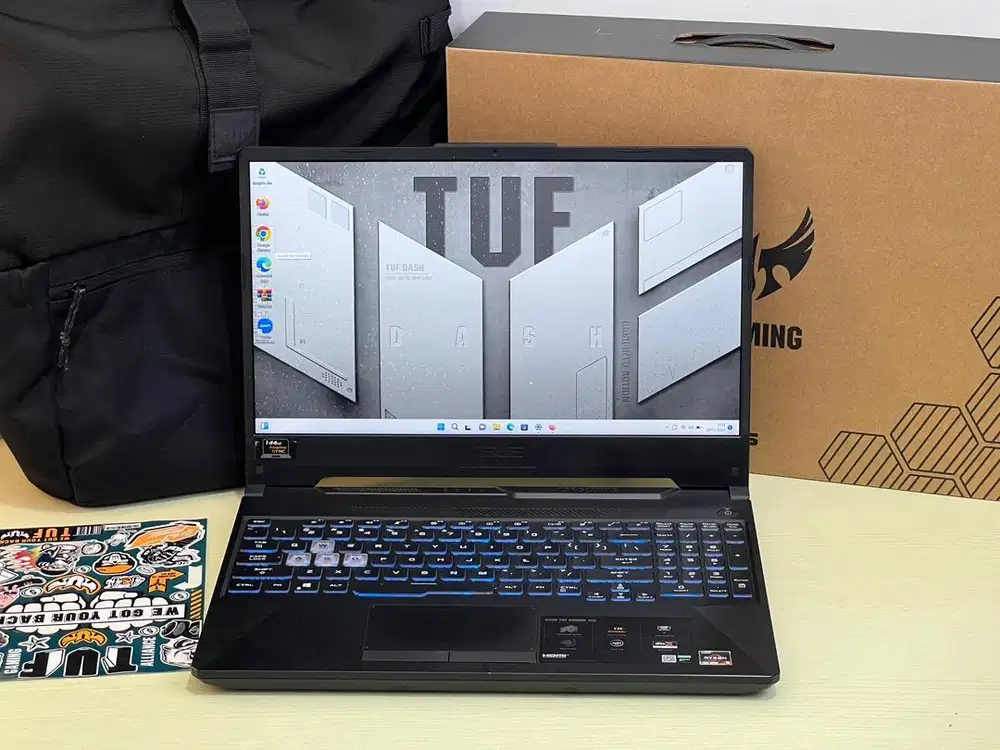 Asus TUF A15 FA506II Ryzen 5-4600H RAM 16 SSD 512 GTX 1650Ti Fullset