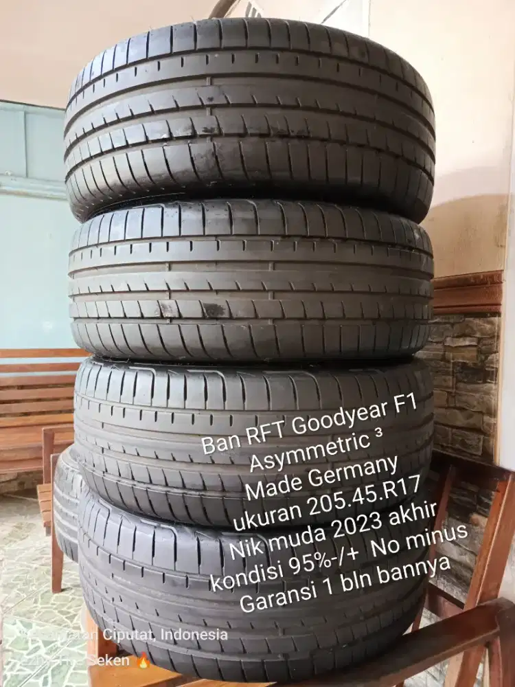 Di Jual Ban Mobil RFT R17 Ex Mini Cooper ad 4pc Goodyear Nik muda 2023
