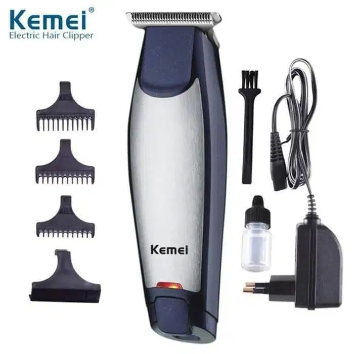 Kemei KM-5021 Hair Clipper Cordless Dual DC Charger Port Cukur Rambut