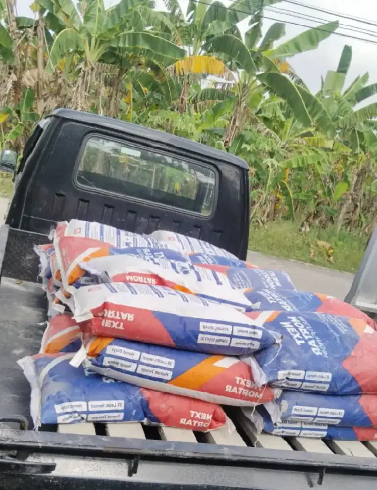 Semen Mortar render (plaster sekaligus acian)