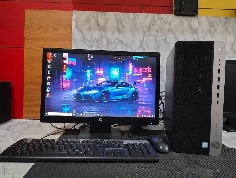 Paket lengkap PC Built Up HP EliteDesk 800 G3 TWR  Intel core i3 Gen6