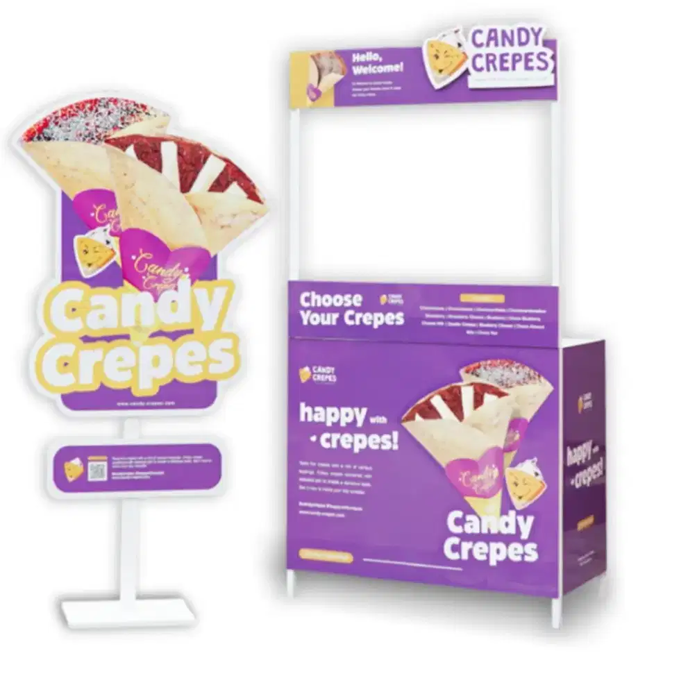 Dijual Cepat Booth Gerobak Stand Bekas Jualan Crepes