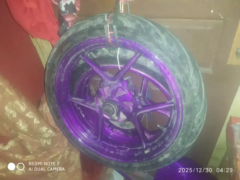 Velg + ban ninja 250 karbu