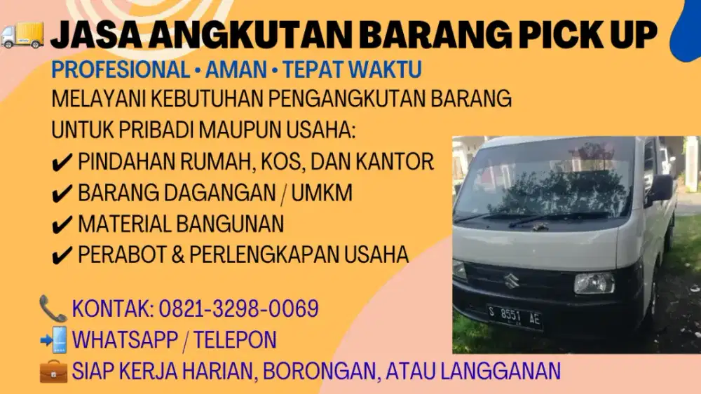 Jasa sewa mobil pick up
