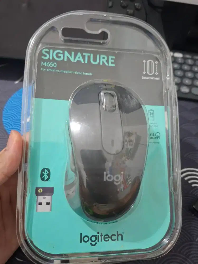 mouse logitech m650 second bekas