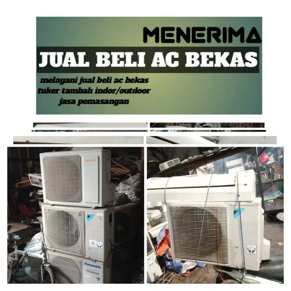 Terima ac bekas rusak