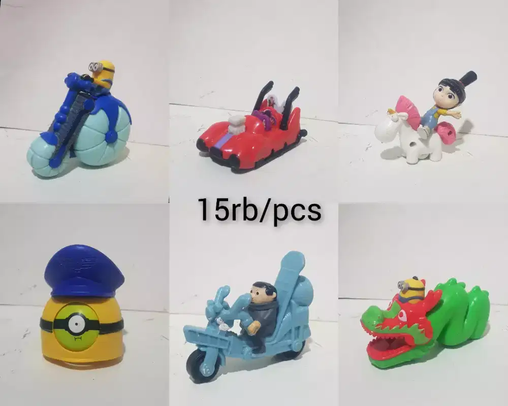 Mainan minion kuda pony my little pony hasbro mcd mc donalds