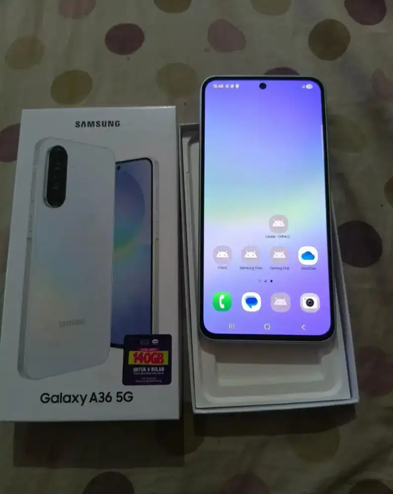 Samsung A36 5G ram 8/256 hp ,kabel data dan kotak mulus