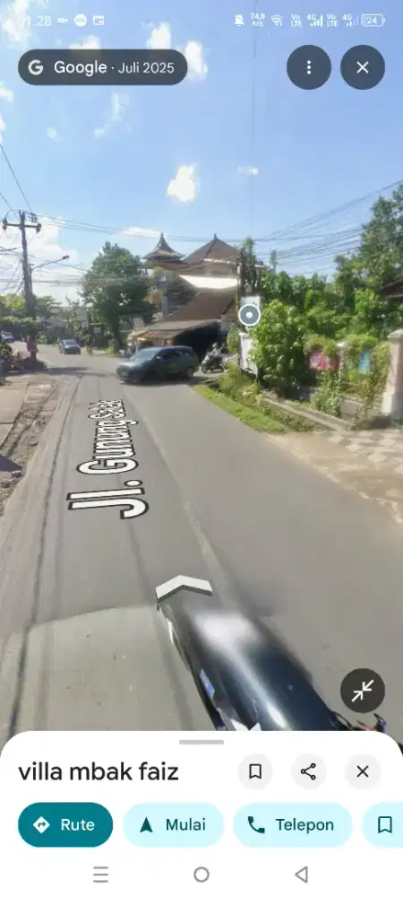 Dijual tanah 15,8 di.jln utama gunung salak kerobokan dekat ke canggu