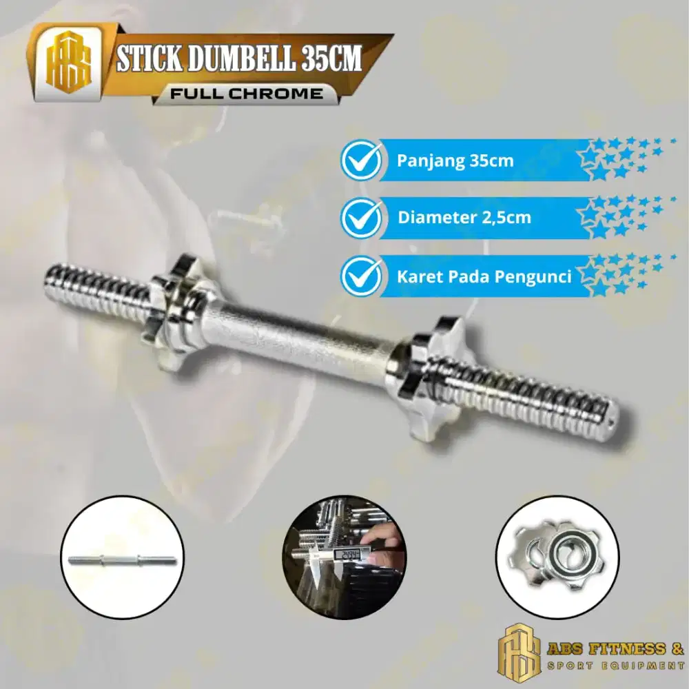 Stik Dumbell Barbell 35cm Import